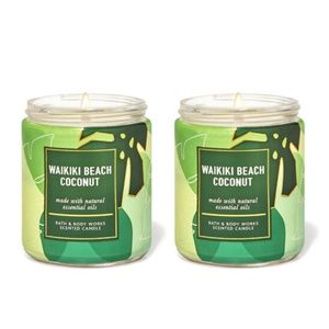WAIKIKI BEACH COCONUT CANDLE Bath Body Works